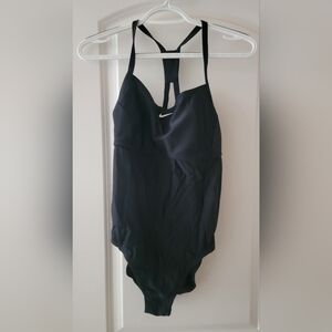 Nike Black Ribbed Swimsuit